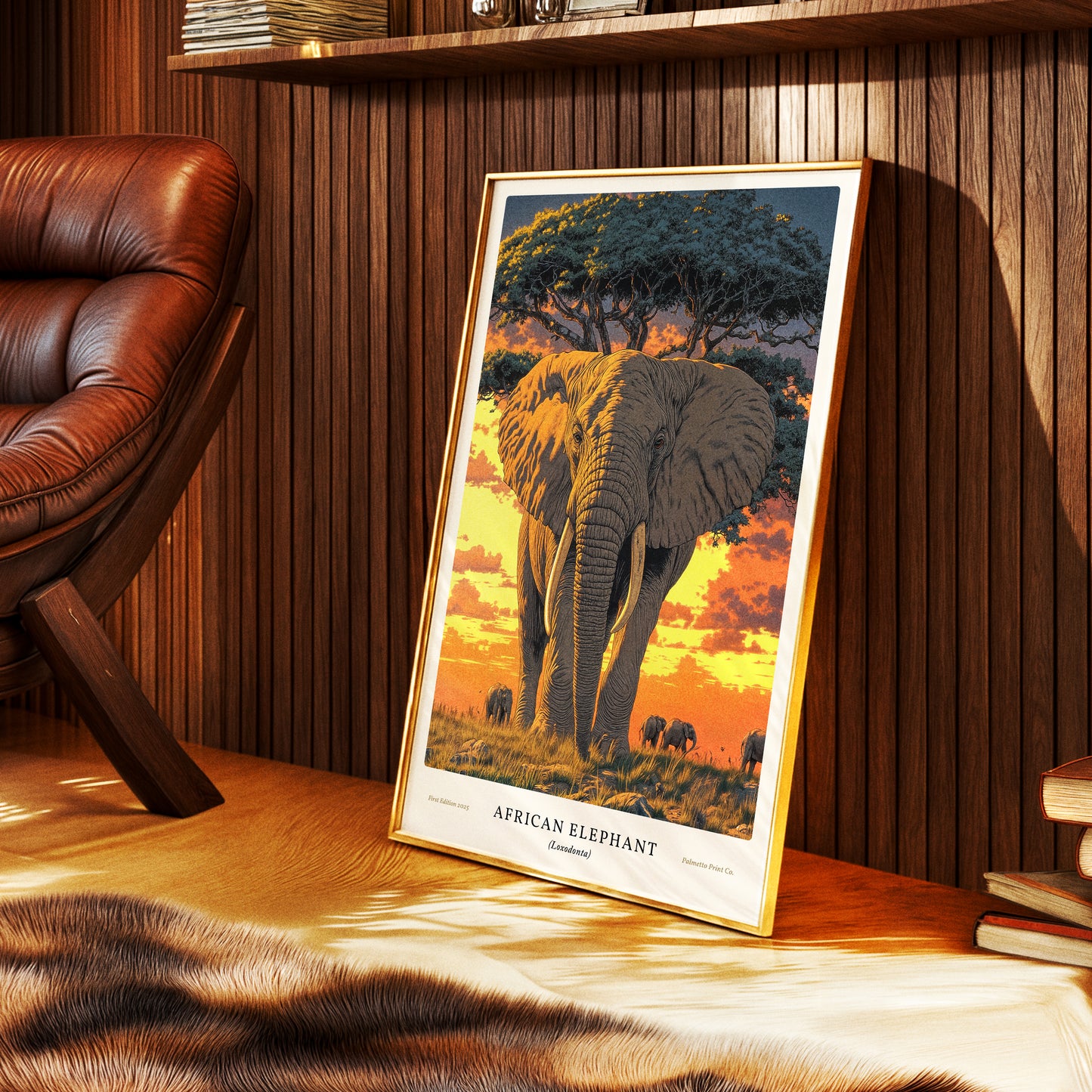 African Elephant Poster