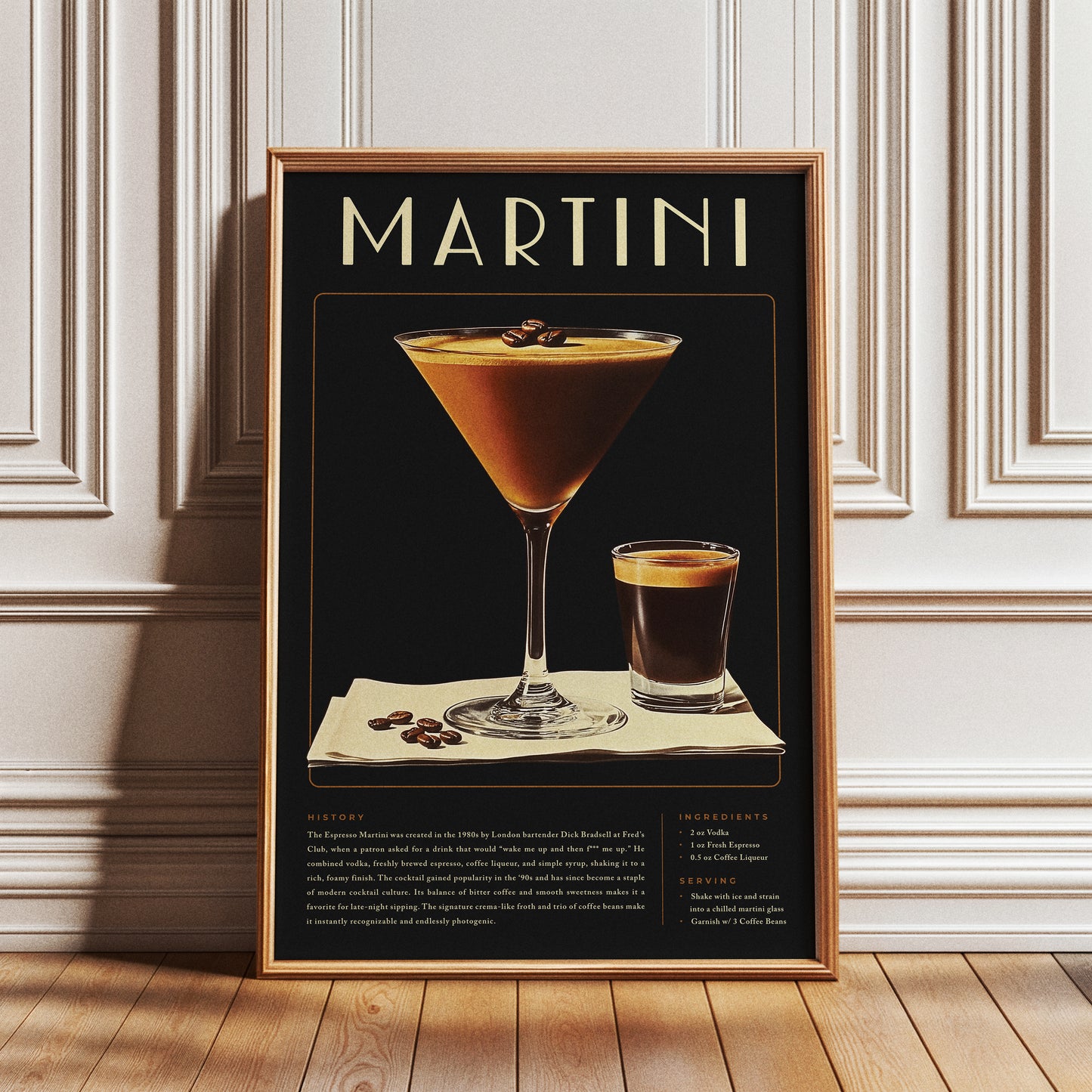 Vintage Espresso Martini Poster