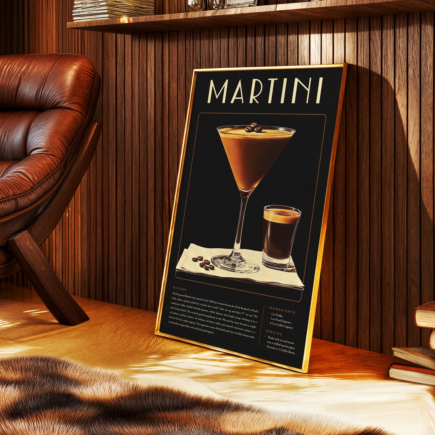 Vintage Espresso Martini Poster