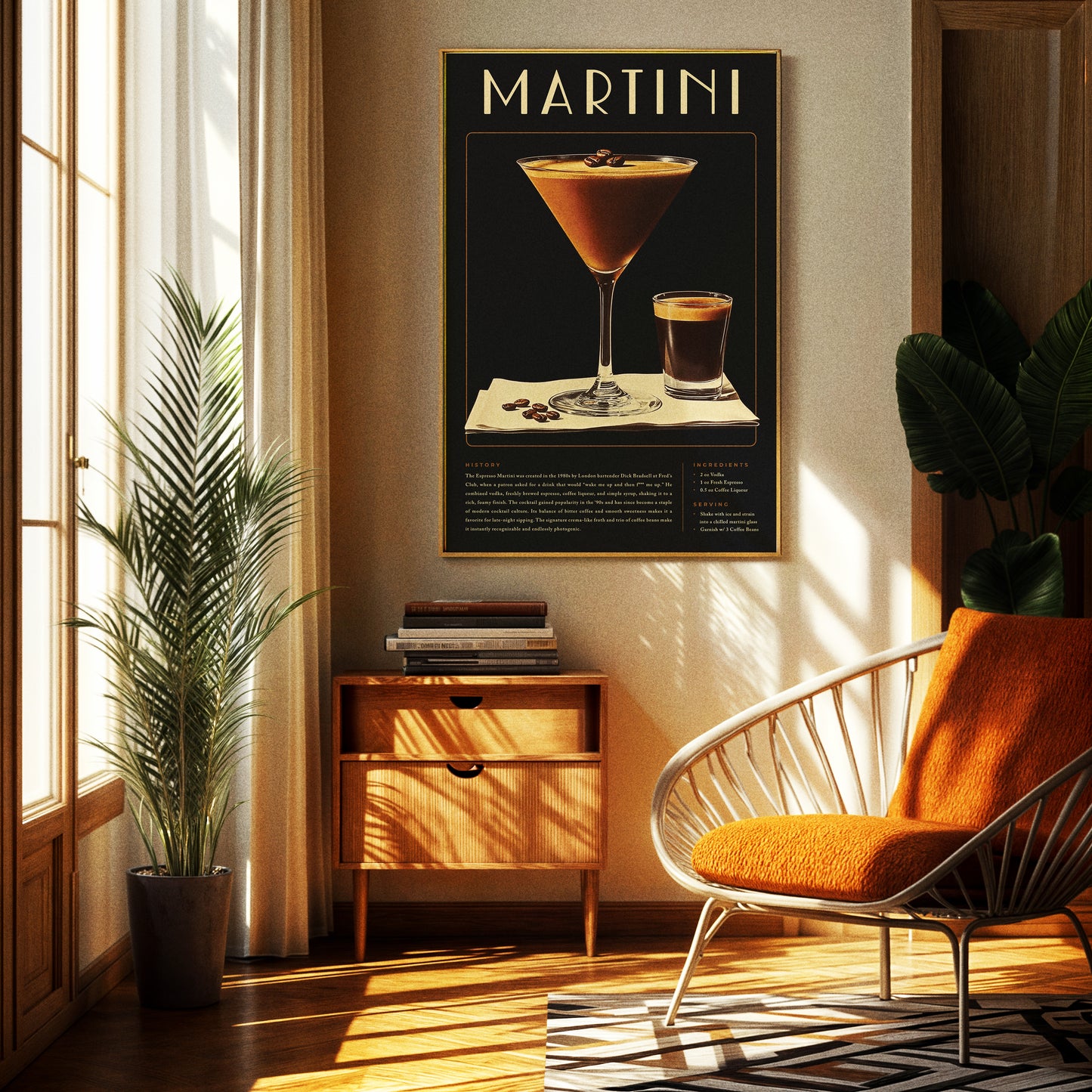 Vintage Espresso Martini Poster