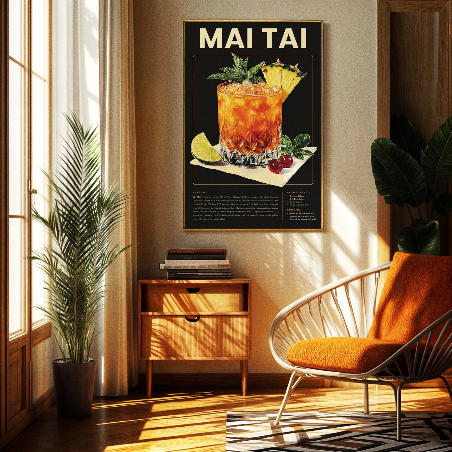 Vintage Mai Tai Poster