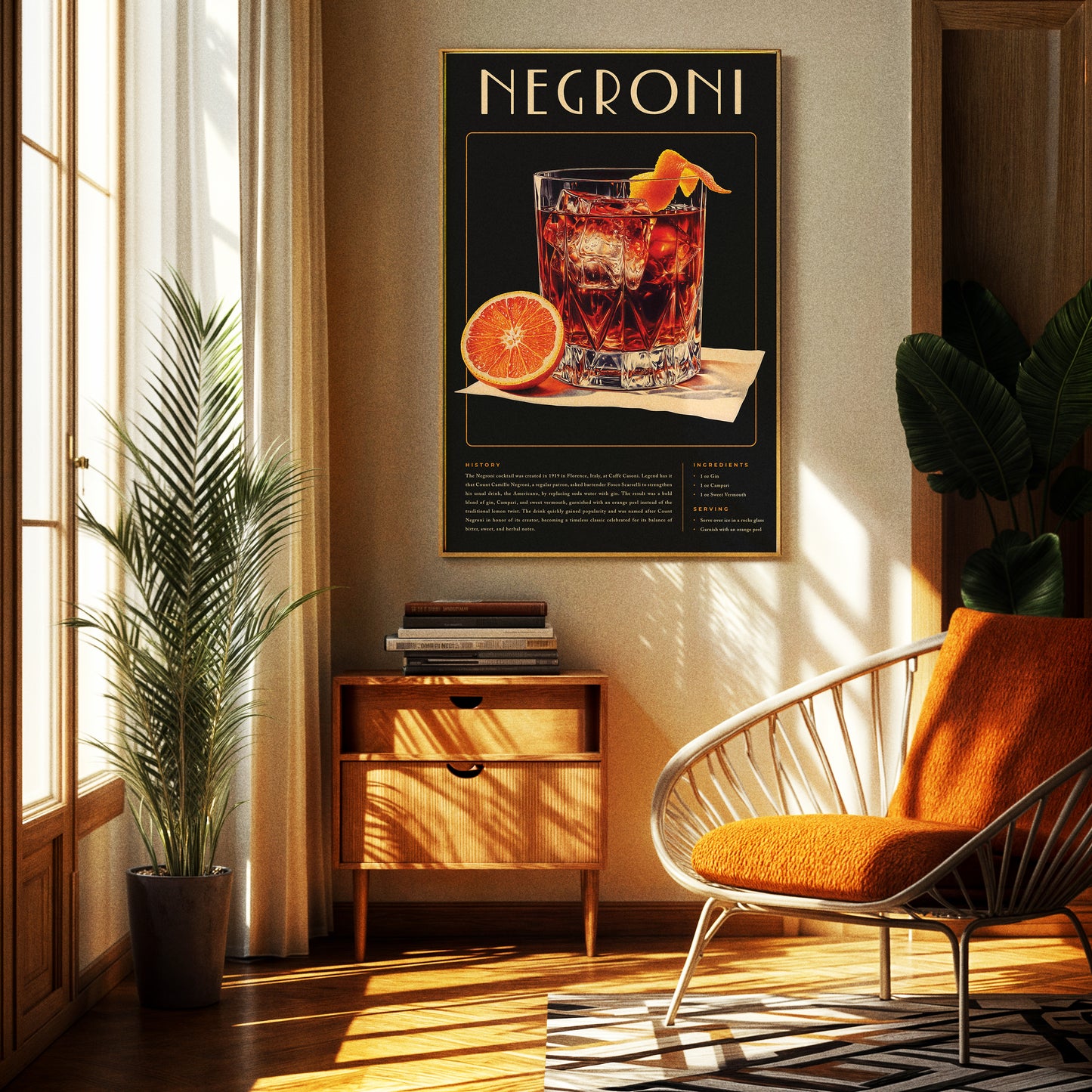 Vintage Negroni Poster