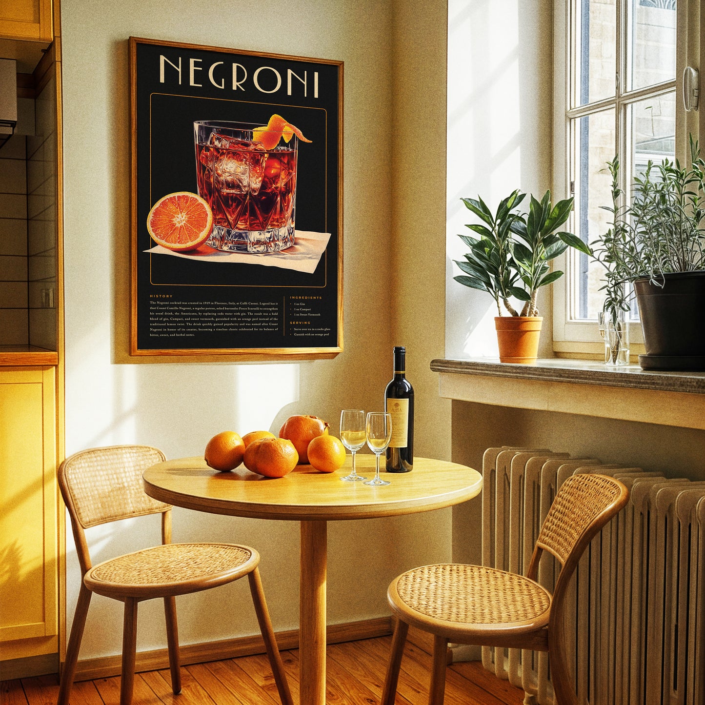Vintage Negroni Poster