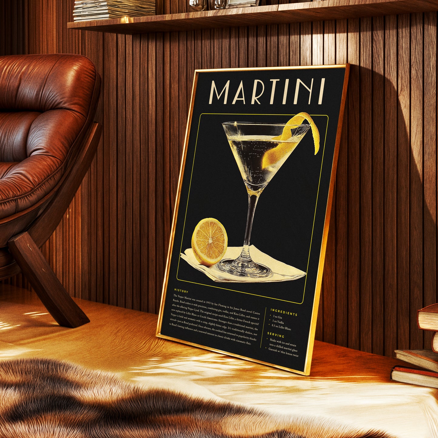 Vintage Vesper Martini Poster