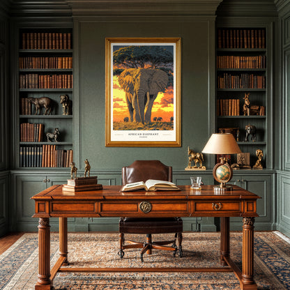 African Elephant Poster