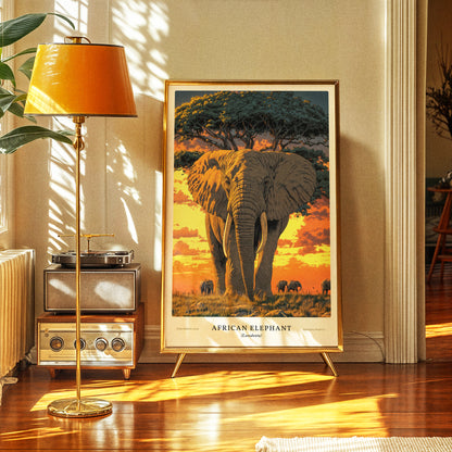 African Elephant Poster