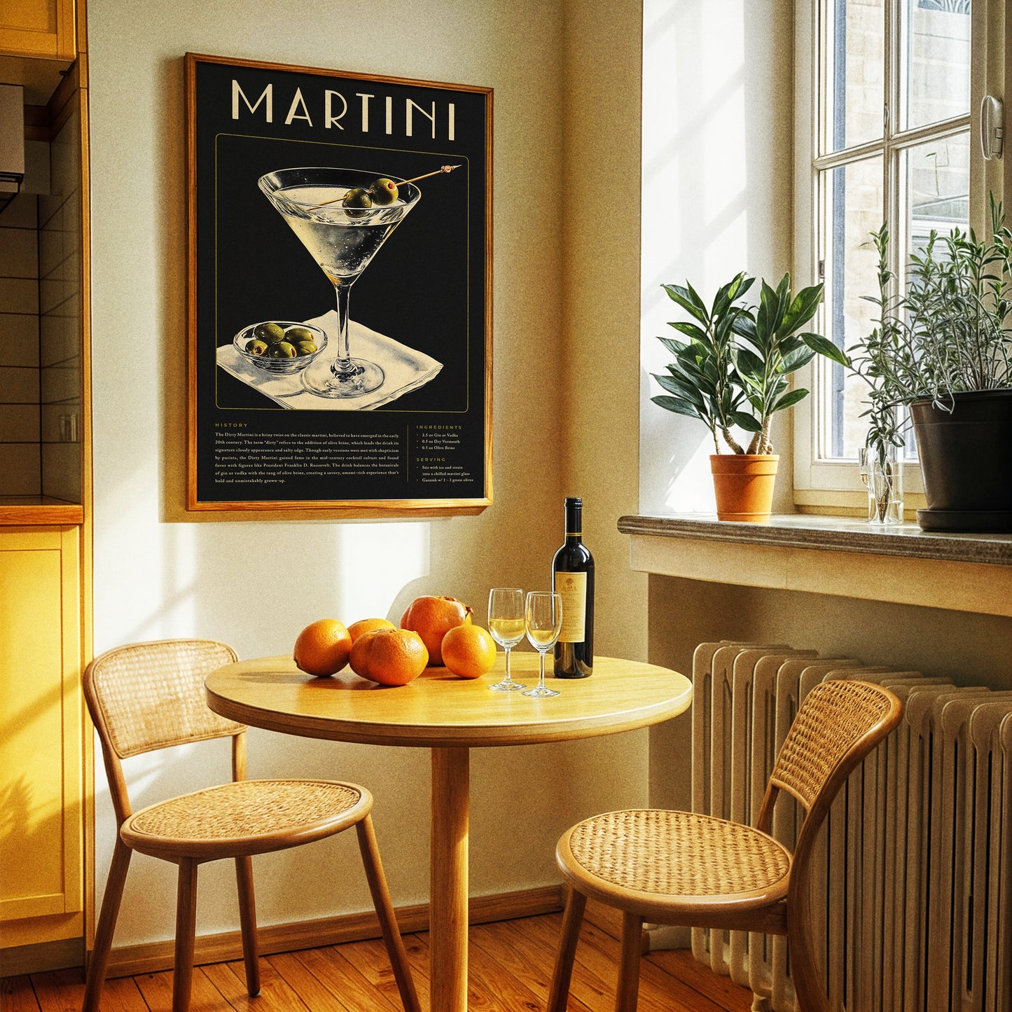 Vintage Dirty Martini Poster