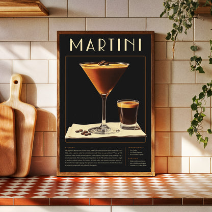 Vintage Espresso Martini Poster
