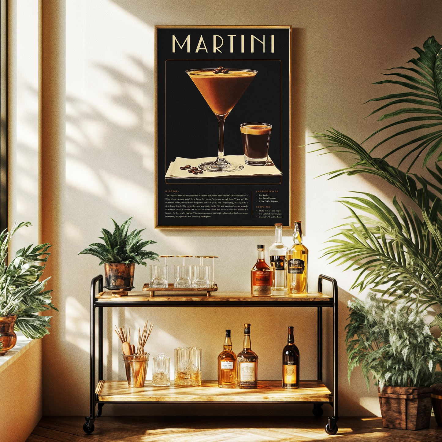 Vintage Espresso Martini Poster