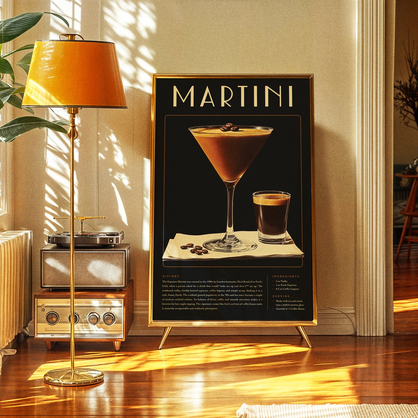 Vintage Espresso Martini Poster