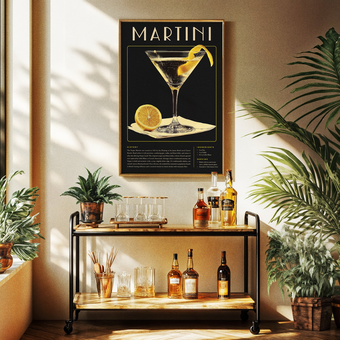 Vintage Vesper Martini Poster