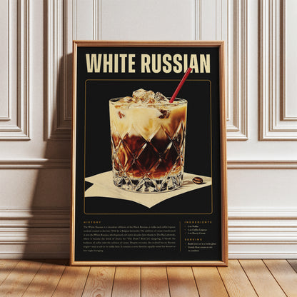 Vintage White Russian Poster
