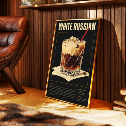 Vintage White Russian Poster