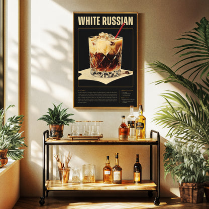 Vintage White Russian Poster
