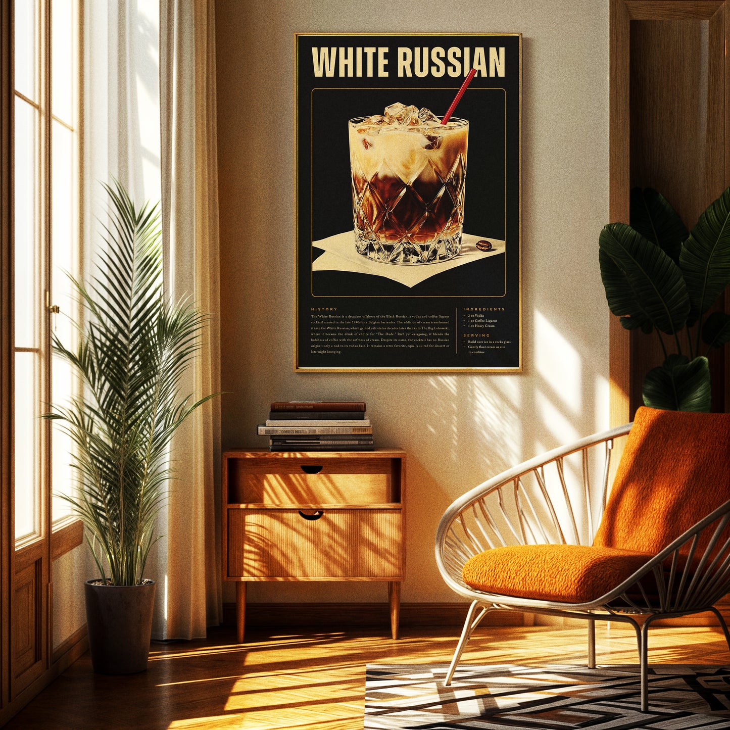 Vintage White Russian Poster