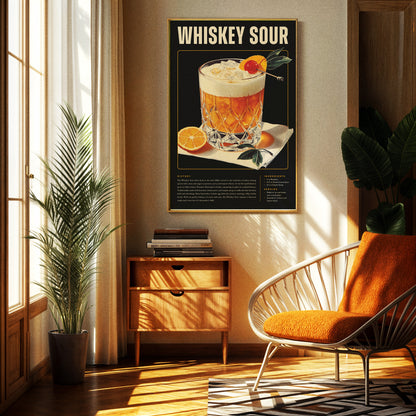 Vintage Whiskey Sour Poster