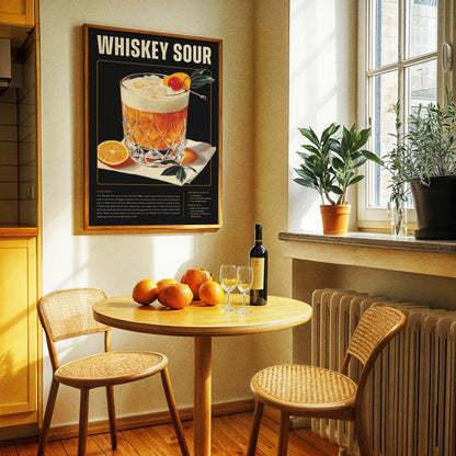 Vintage Whiskey Sour Poster