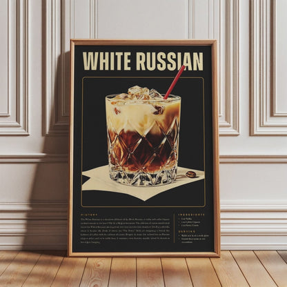 Vintage White Russian Poster
