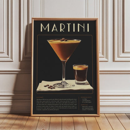 Vintage Espresso Martini Poster